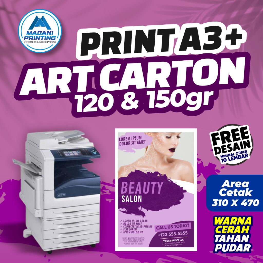 

[FREE DESAIN] Print A3+ | Cetak A3+ | Bahan Art Cartoon 230gr&260gr
