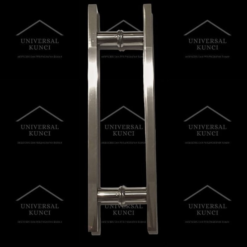 PULL HANDLE KOTAK STAINLESS 120 CM TARIKAN PINTU MINIMALIS CHROME DOFF