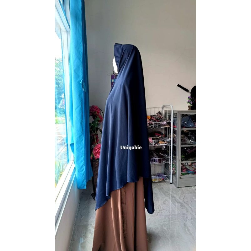 PROMO SALE KHIMAR WOLFIS PET ANTEM hijab kerudung jilbab instan syar'i jumbo bahan wolfis uniqobie i