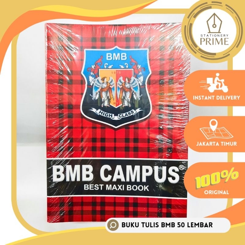 

MilL Buku Tulis BMB / BMC Campus 50 Lembar ( 1 Pack Isi 10 Buku )