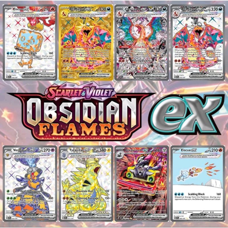 Kartu pokemon Obsidian Flames inggris booster box