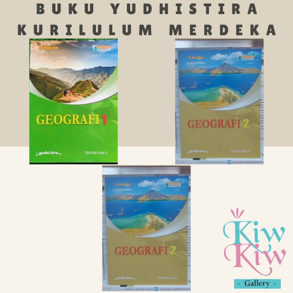 Buku Geografi Kelas 10, 11, 12 SMA/MA Kurikulum Merdeka - Yudhistira