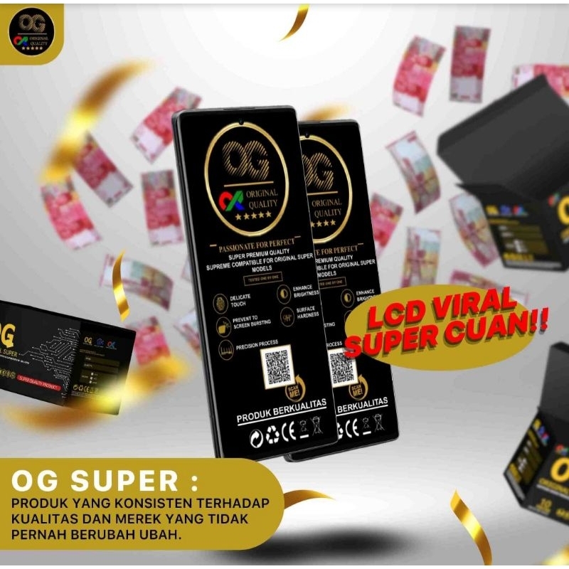 LCD OG SUPER SAMSUNG A02~A022~M02~M022~M022F~A12~A125~A125F BLACK