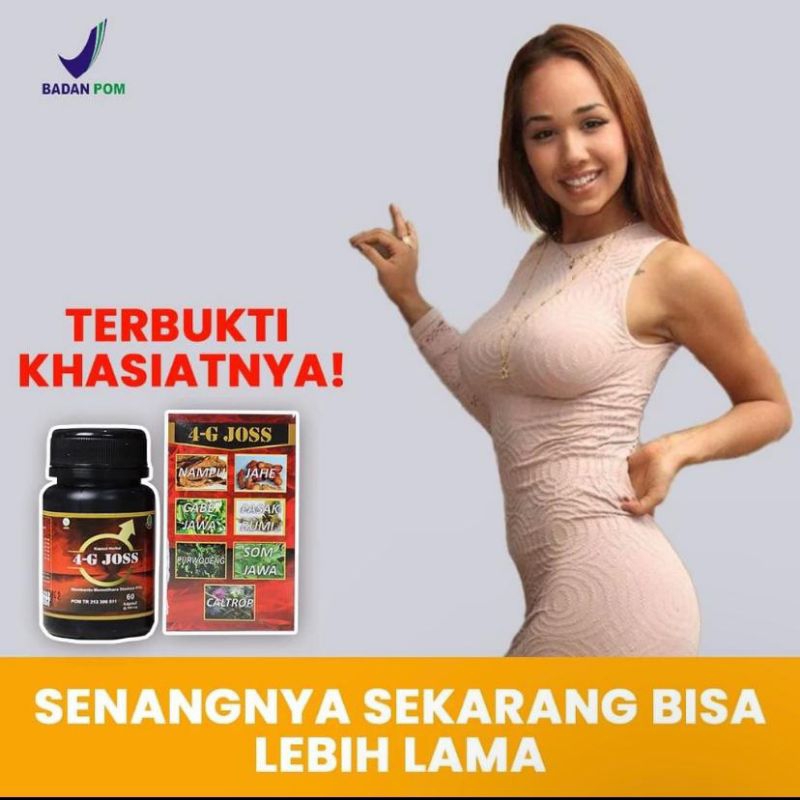 Jamu Kuat 4G JOSS Kapsul Herbal Suplemen Kesehatan Prima Dewasa / Kapsul herbal 4G JOSS terbaik / OB