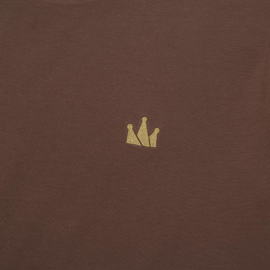 Screamous Kaos T-Shirt CROWN LOGO SS DARK BROWN