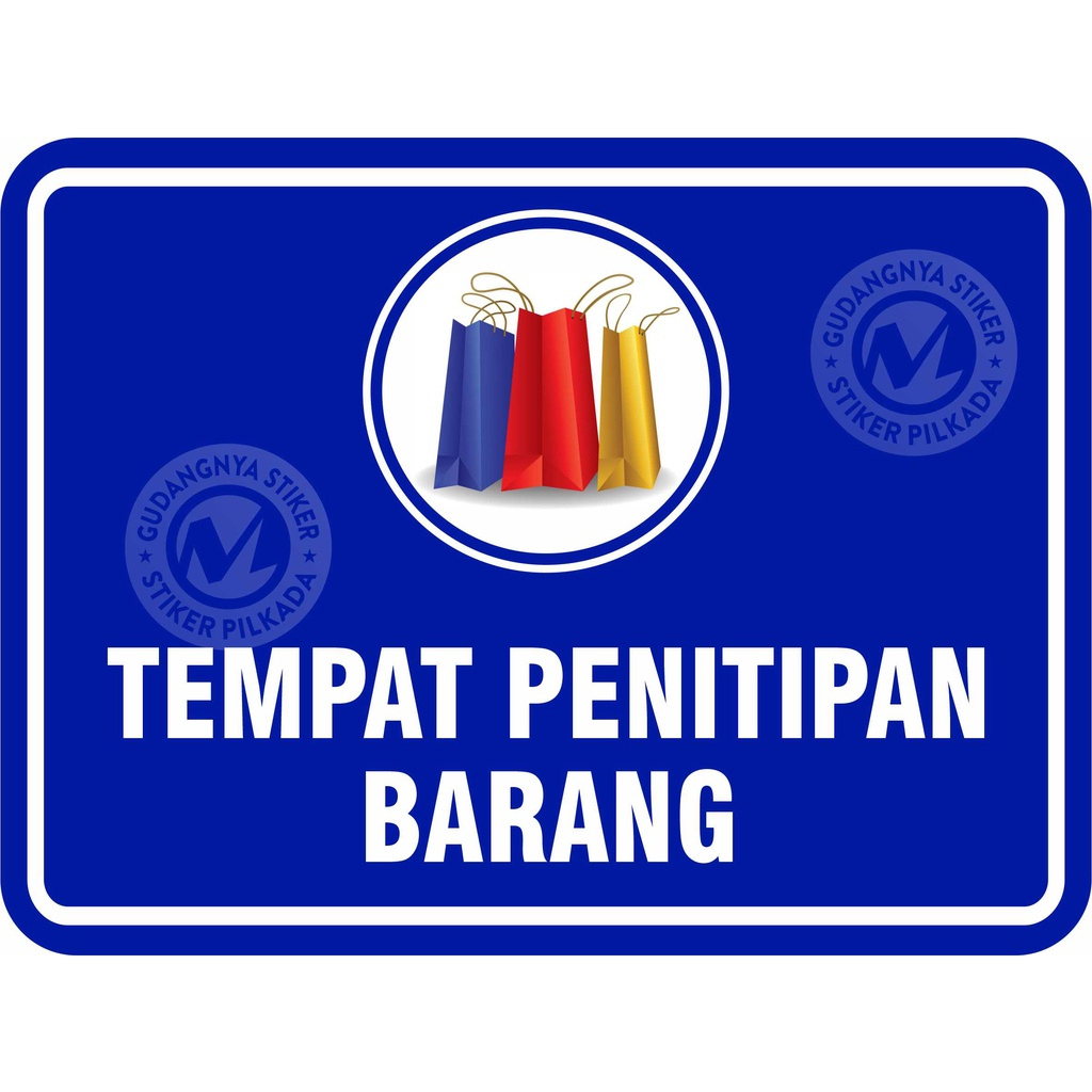 

STIKER VINYL TEMPAT PENITIPAN BARANG