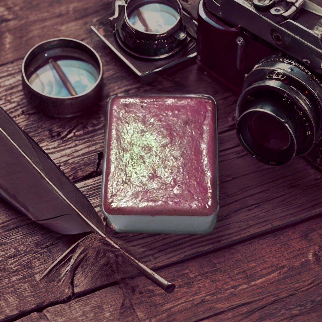 

Dreamy Poppies Charlotte Genshin Impact Inspired Handmade Mettalic Watercolor