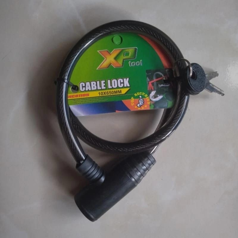 Kunci Kabel Sepeda XP Tool 10 x 650 mm kunci gembok sepeda XP Tool
