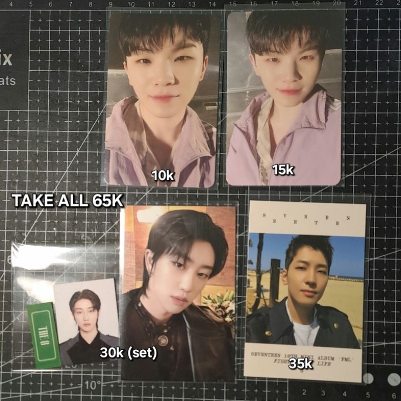 PHOTOCARD SEVENTEEN PC WONWOO WOOZI THE8 MINGHAO HENGGARAE SET FML POB HOTEL PC