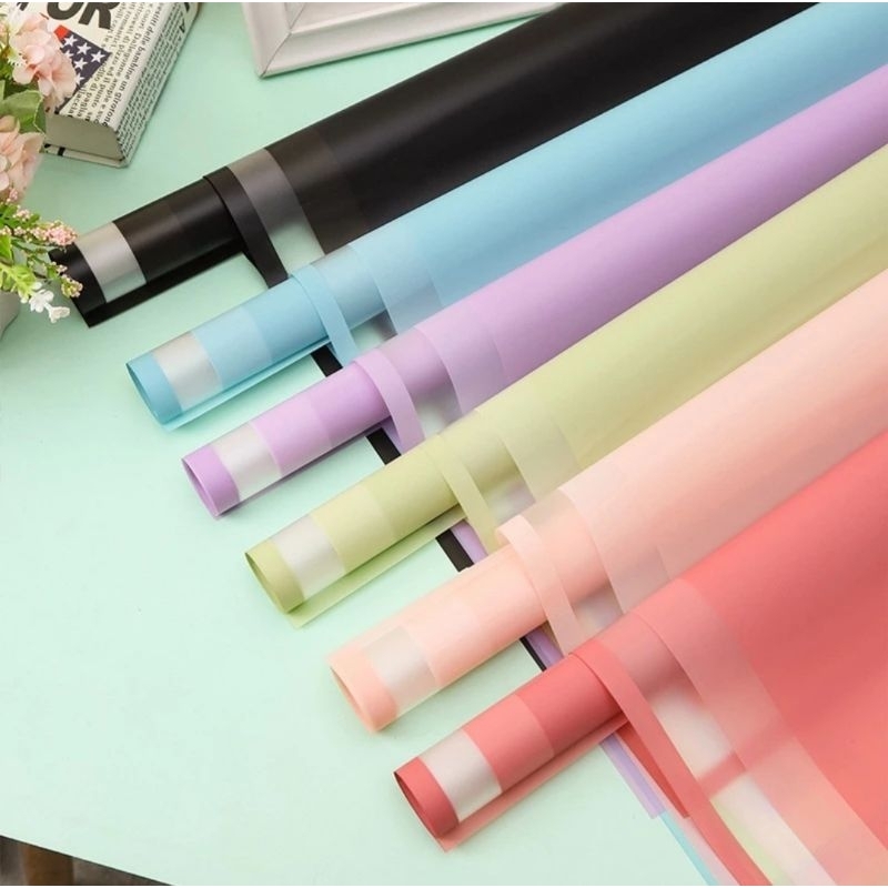 

Cellophane Pure Frame Flower Wrapping Paper