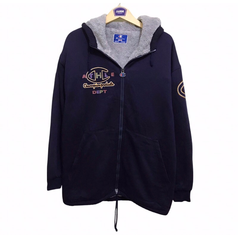 JAKET HOODIE CHAMPION BIG LOGO VINTAGE