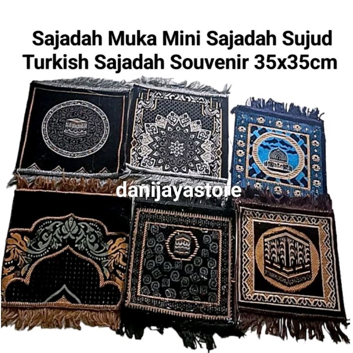 grosir sajadah muka kecil sajadah sujud sajadah souvenir 35x35cm