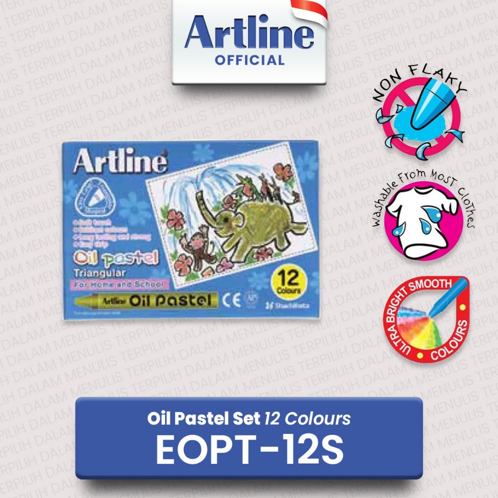 

ARTLINE Oil Pastel Crayon Set 12 Warna EOPT-12S