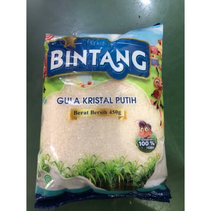 

Gula pasir 450 gram / Gula pasir kemadan 1000 bintang 450 gram