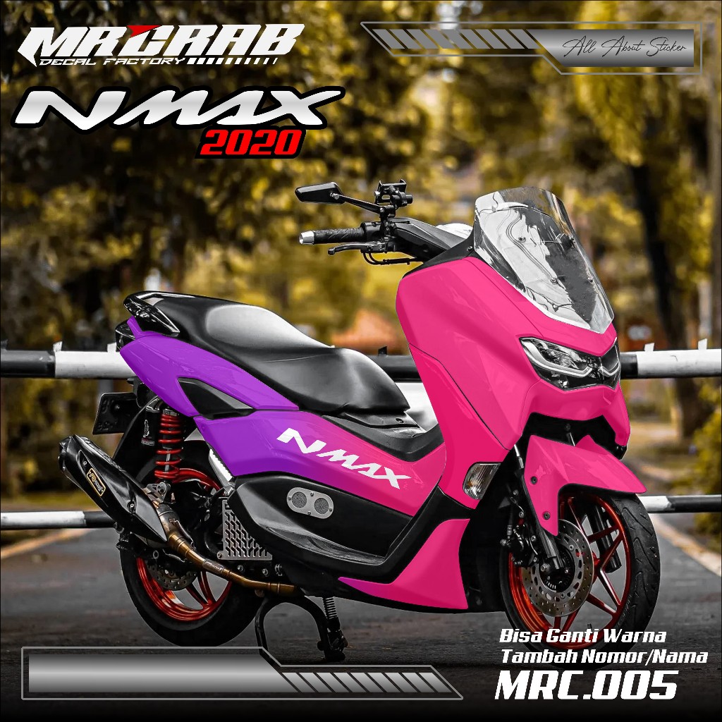 STICKER DECAL NMAX 2020 - STICKER DECAL NMAX 2020 FULL BODY MOTIF SIMPLE GRADASI PREMIUM