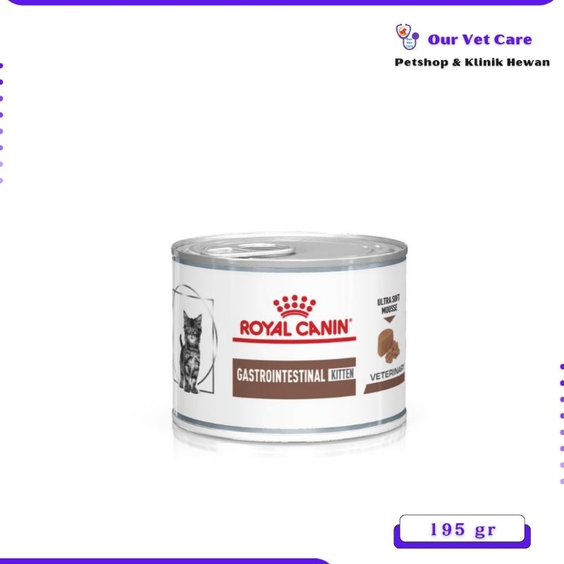 ROYAL CANIN GASTROINTENSTINAL KITTEN 195GR - MAKANAN BASAH