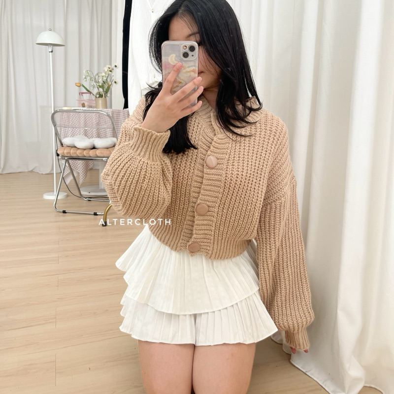 alter.cloth - MIRO CARDI | Atasan Wanita Lengan Panjang Longsleeve Kardigan Korea Fashion Knitwear M