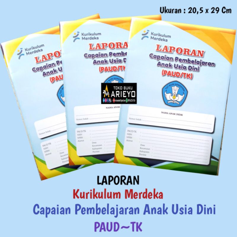 BUKU RAPORT TK & PAUD ( EDISI REVISI TERBARU ) KURIKULUM MERDEKA | CEKLIS & NARASI