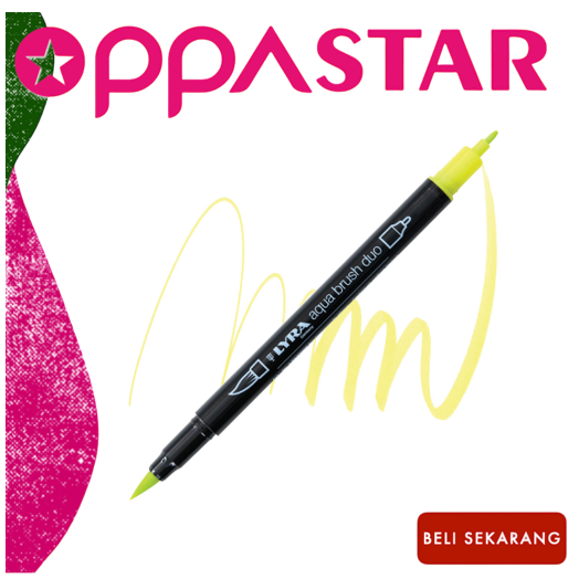 

Spidol Marker Dual Brush Pen Lyra Germany Aqua Brush Duo Permanent Lemon Cadmium Yellow 6520005 -Satuan