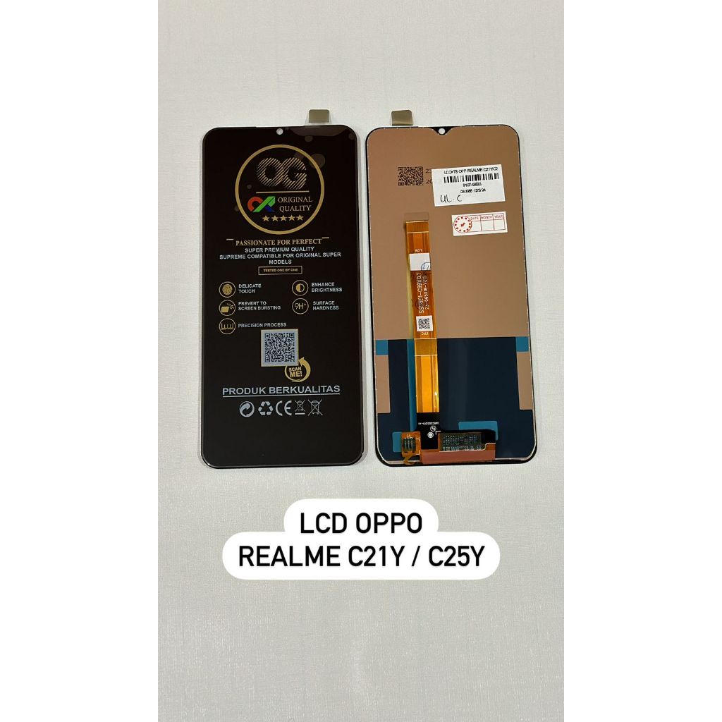 LCD REALME C21Y / C25Y FULLSET + TOUCHSCREEN OG SUPER ORI