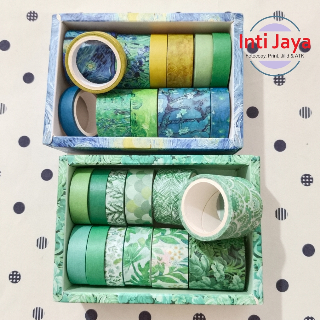 

Selotip Washi Tape Flower Garden Isi 12