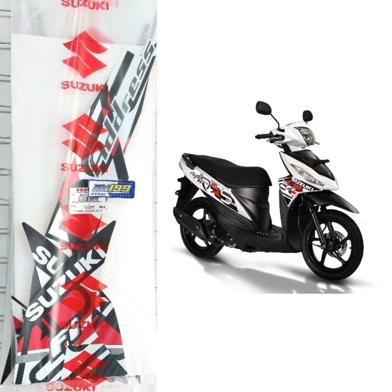 Striping Stripe Stiker Body Suzuki Address White 2017 Original SGP