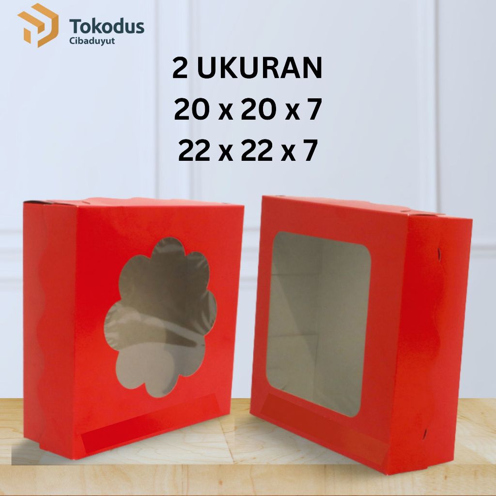 

Paperbox Kue Tutup Bunga | Dus Kotak Kue Bunga | Dus Kue Mika | Dus Kue uk 20x20x7 22x22x7 - Tokodus Cibaduyut