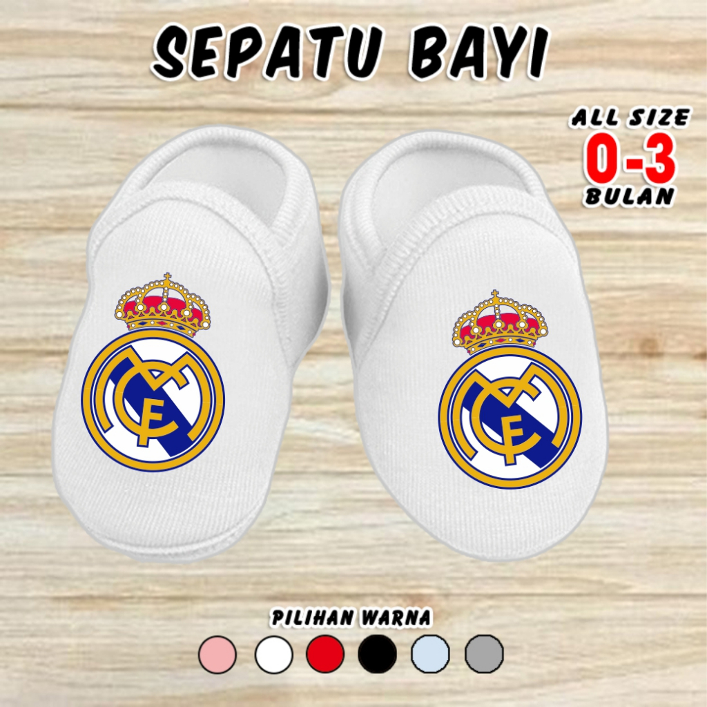 Sepatu Bayi Klub Real Madrid Sepak Bola baby Shoes unisex cewek cowok perempuan laki laki laki2 0 3 