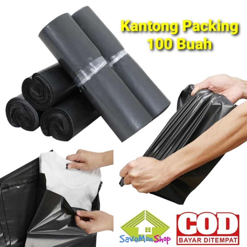 Kantong Plastik Olshop 100 Buah Amplop Plastik Packing Baju Polibag
