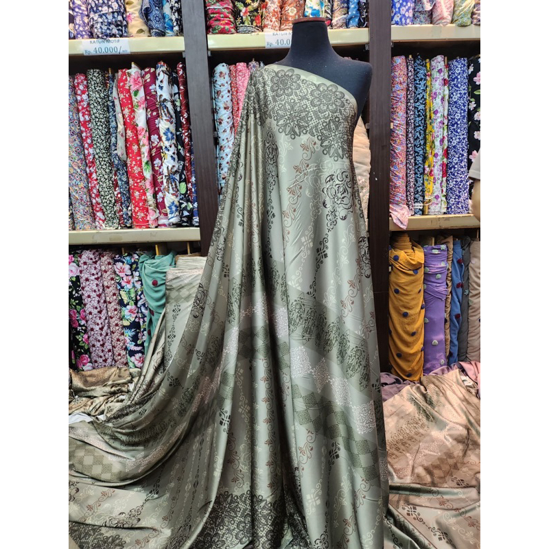 ARMANI SILK MOTIF ETNIK/BAHAN KAIN ARMANI SILK PRINT ETNIK