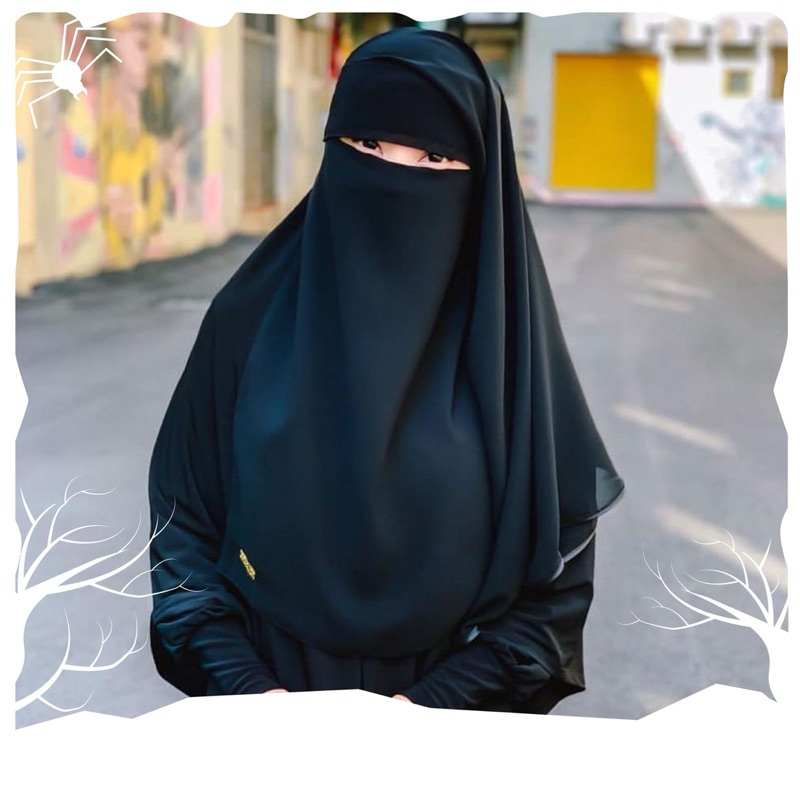 NIQAB MARYAM|NIQAB PONI 2 layer list|Niqab Qibtiyyah|Niqab Malaysia| Niqab QE|KdGallery