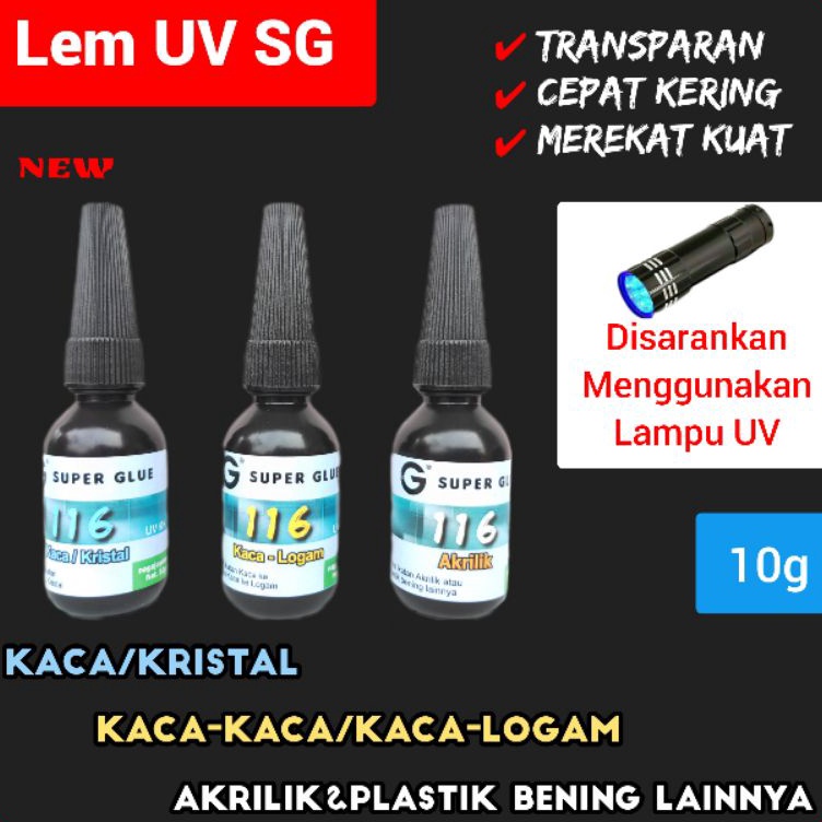 

Promo coden4N8z 1gLem UV KacaKristalKacaLogamAkrilikPlastik BeningLem UV 116Lem Sinar Ultra Violet