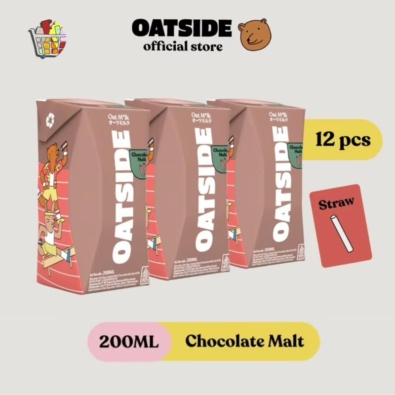 

Oatside Oat Milk 200 ML ( 12 pcs ) - Chocolate Malt