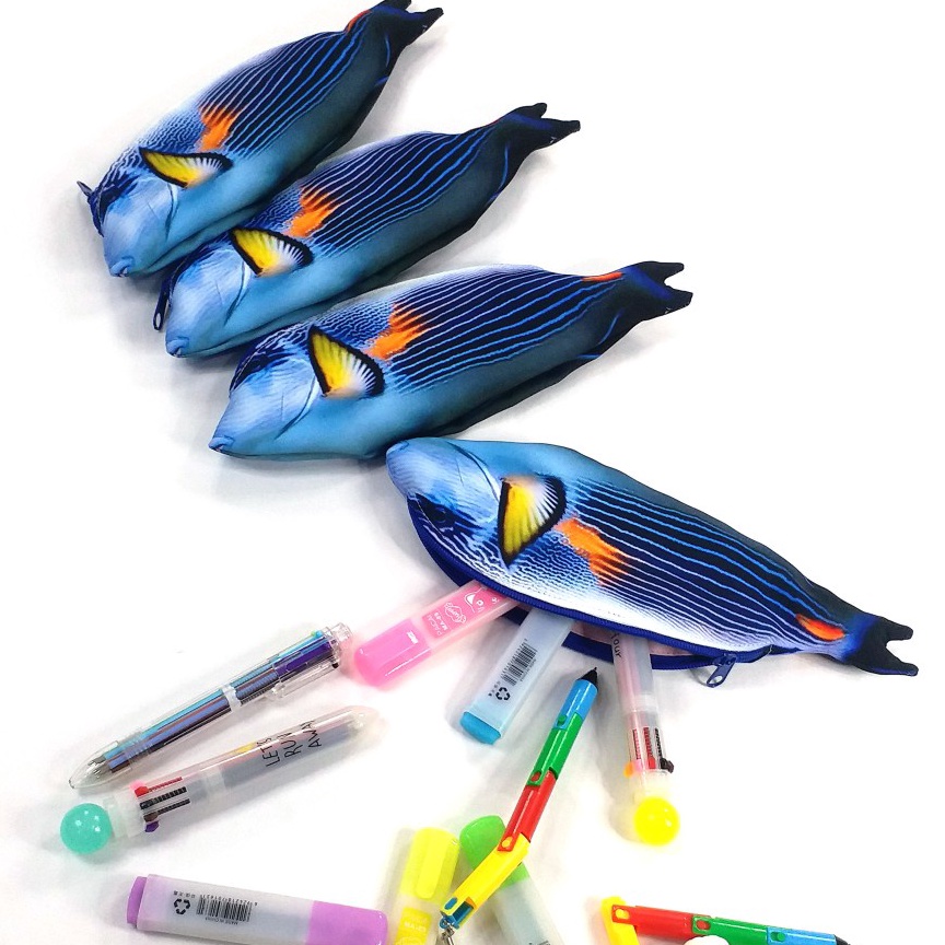 

Best Pruk Tempat Pensil Ikan Line Surgenfish Aanthurus Lineatus Biru Strip M6S