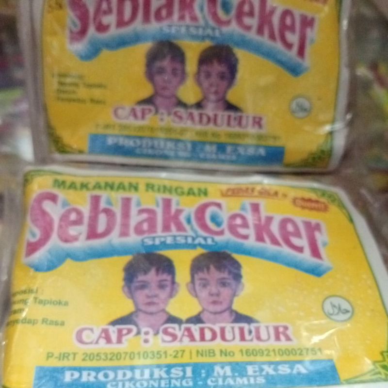 

Seblak ceker 500an isi 20bks/pak