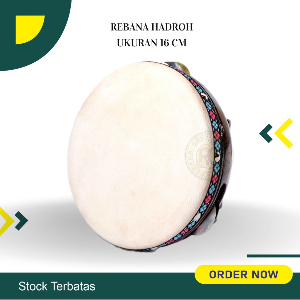 Rebana Hadroh Anak ukuran 16 cm Mainan TK