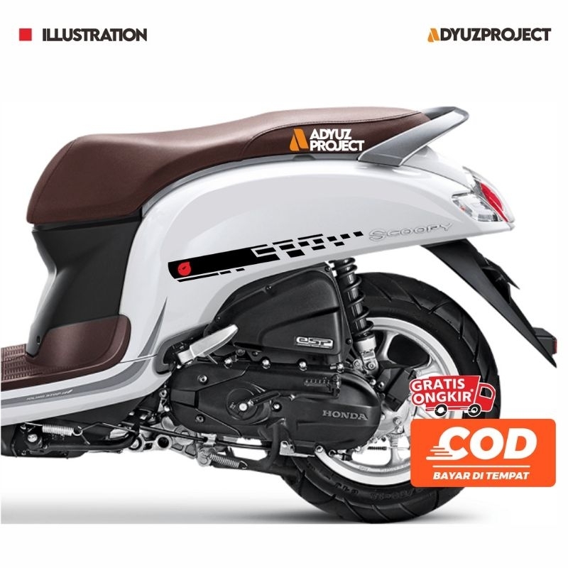 stiker striping Scoopy stiker variasi Scoopy stiker cutting stiker terlaris