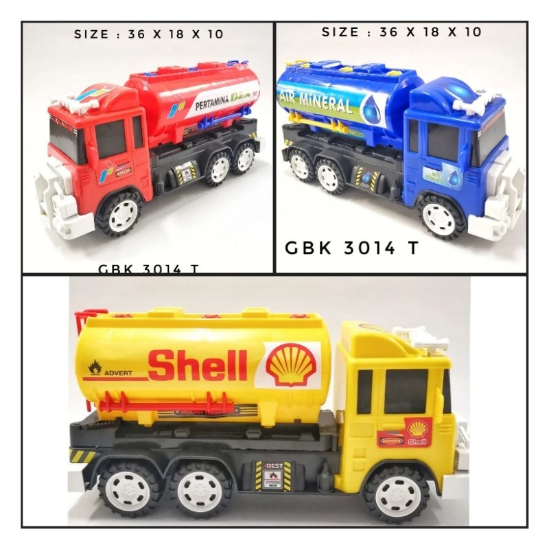 Mainan Truck Tangki Besar Friction GBK 3014 T