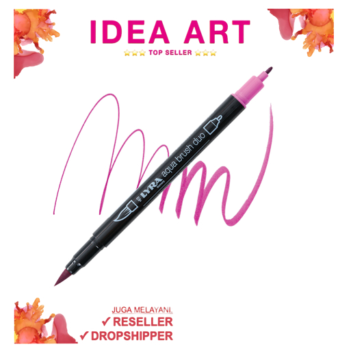 

Spidol Marker Dual Brush Pen Lyra Germany Aqua Brush Duo Permanent Purple 6520094 - Satuan