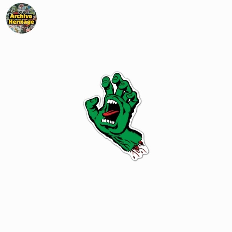 

sticker Santa Cruz logo Screaming Hand logo stiker skateboard streetwear hypebeast