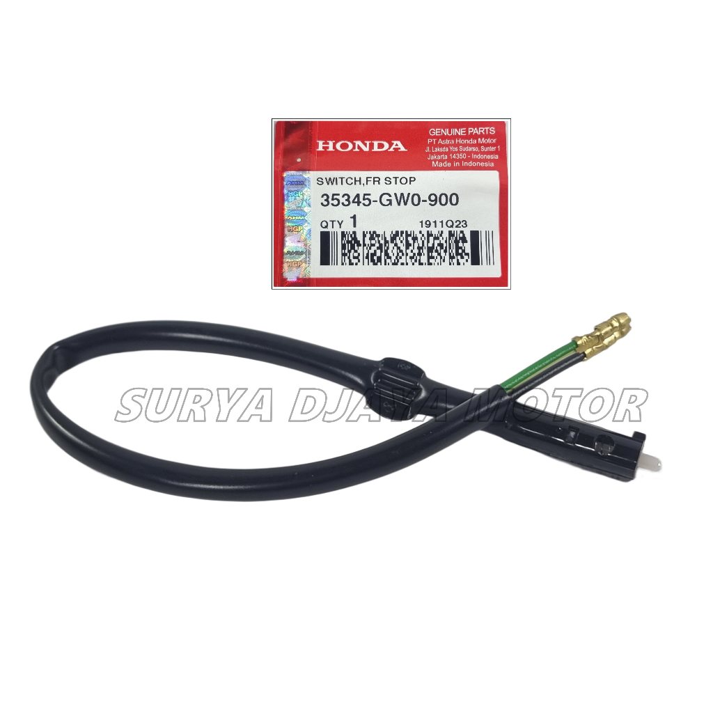 35345-GWO-900 Switch Rem Depan Prima Grand Supra 100 Supra Fit Lama Fit New Tromol