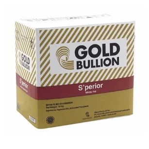 

Gold Bullion Superior White Fat 500GR Repack - S'perior Mentega Putih