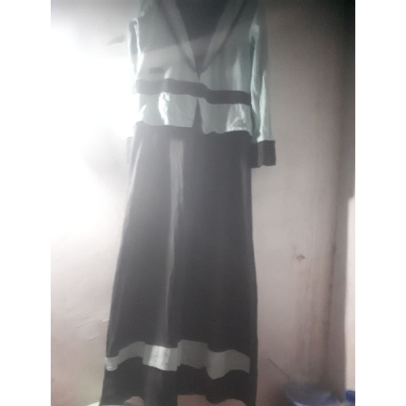 gamis tosca kombinasi hitam