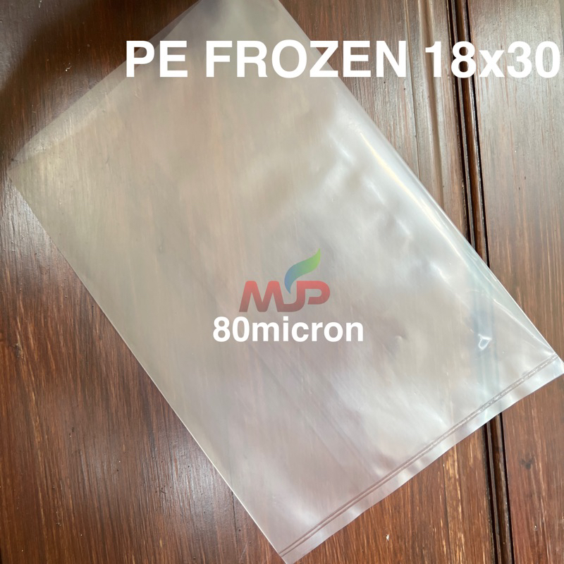 PLASTIK PE FROZEN FOOD TEBAL 80 MICRON UKURAN 18x30 / PLASTIK BEKU PLASTIK ES TAHAN ES TAHAN PANAS B