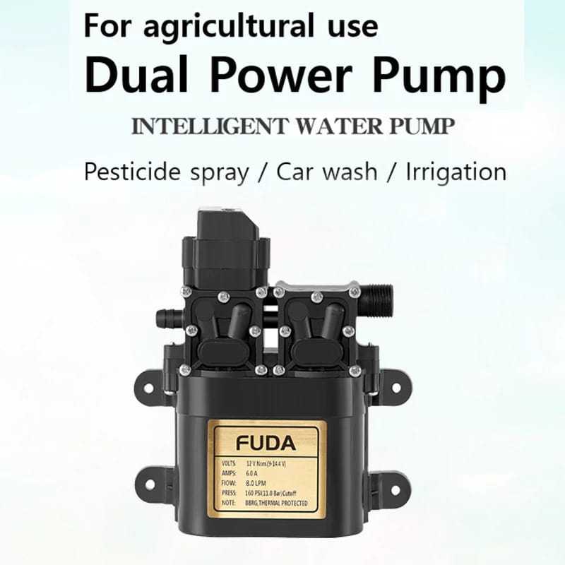 POMPA AIR HIGH PRESSURE DOUBLE PUMP DC 12 VOLT