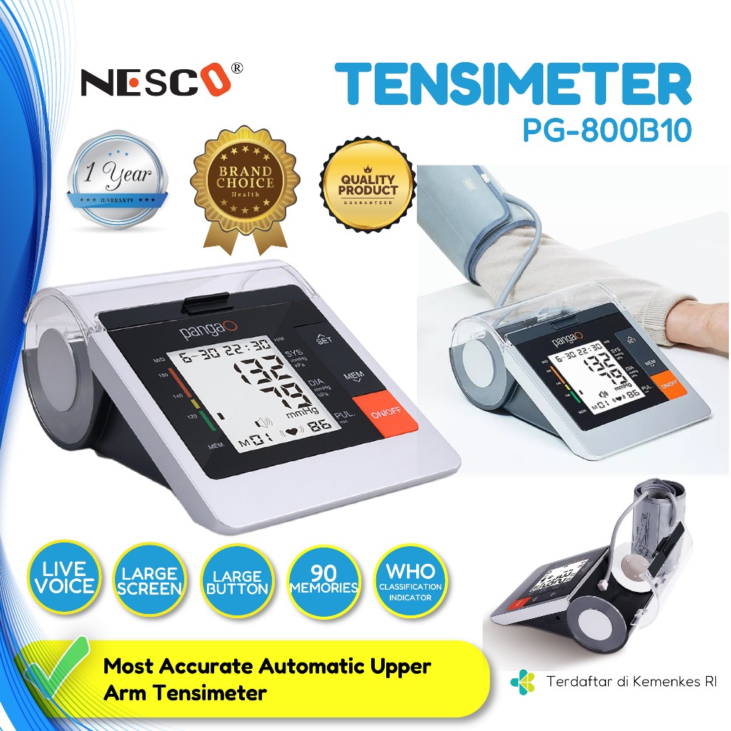 NESCO Blood Pressure Monitor, ALAT CEK TENSI METER PG-800B10