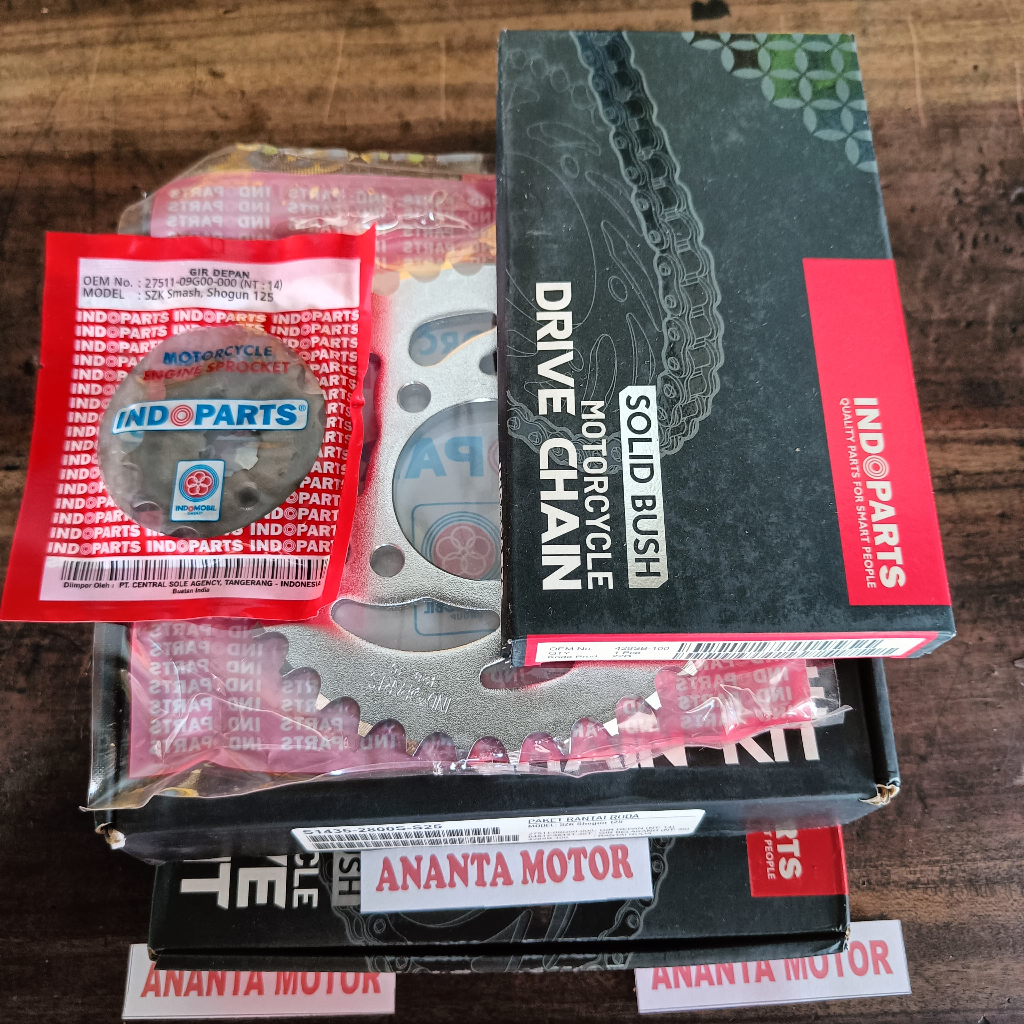 N INDOPART GIR PAKET SHOGUN 125 SMASH INDOPART GERSET SMASH SHOGUN 125 INDOPART ORIGINAL S1435-2800S