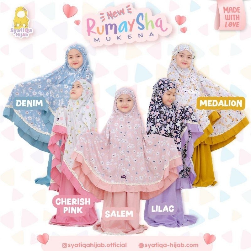 MUKENA RUMAYSHA | JILBAB KERUDUNG SHOLAT ANAK 0-11 tahun