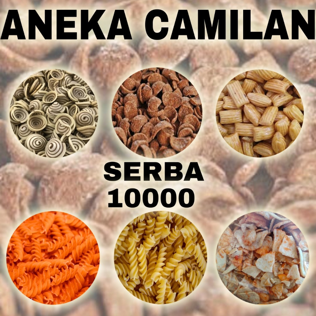 

Camilan Serba 10000 / Snack Kiloan / Makanan Ringan / Camilan / Jajan Murah