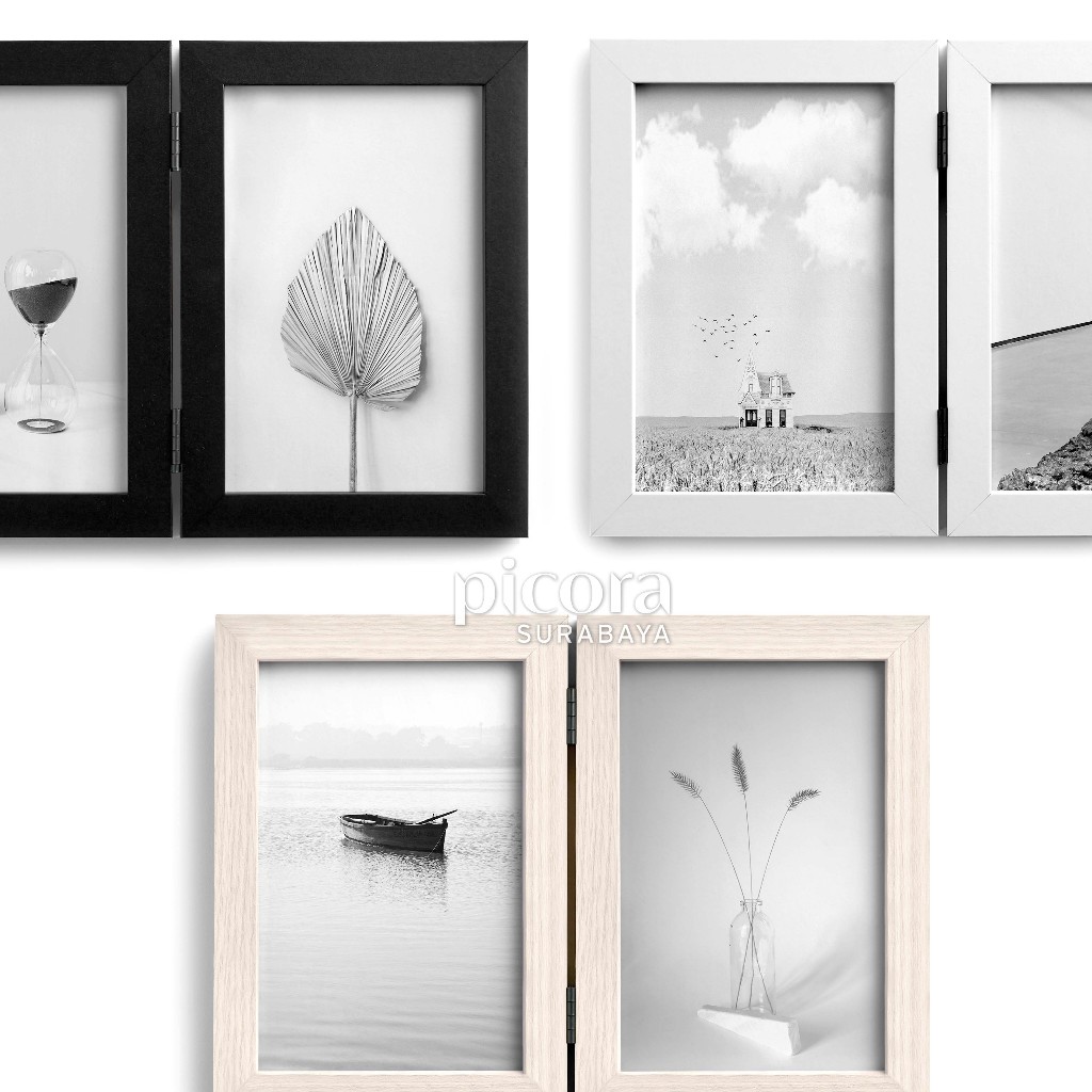 [PICORA SURABAYA] ALTO 4R Lipat (10x15cm x2) Frame Pigura Bingkai Foto